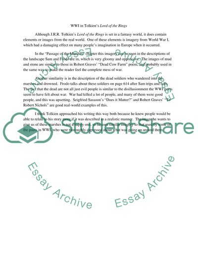 War in Tolkiens Lord of the Rings