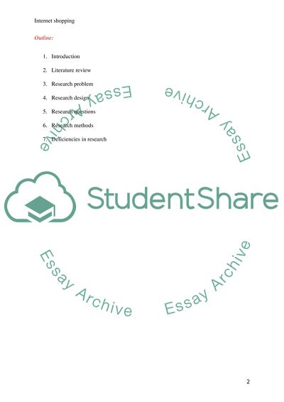 Researching Behaviors of Internet Shopping