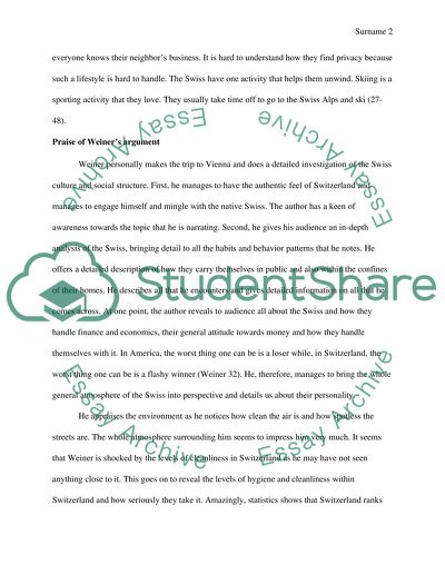 Summary/ criticize / praise for part of a book
