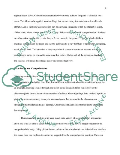 Aesthetics in Education