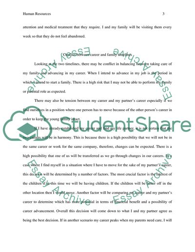 Career and Family Planning Timeline