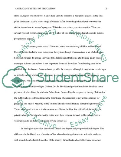 American System of Education