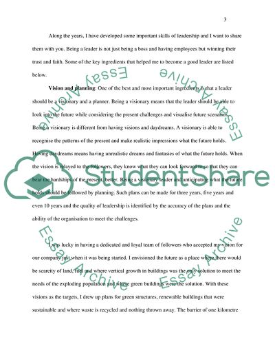 Letter From the Future: my personal and leadership Vision