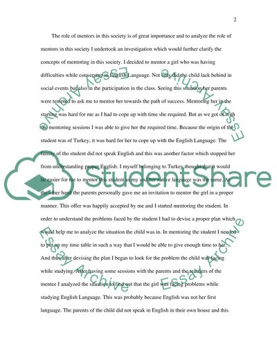 Issues and Aspects of Mentoring