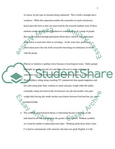 Sociology Chaper One