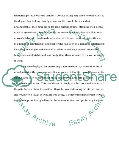 Nonverbal Observation