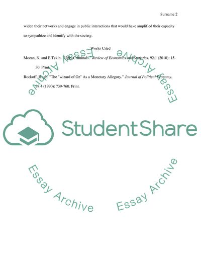 The Wizard of Oz and Ugly Criminals