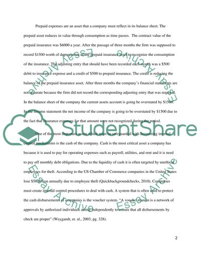 Internal Controlsin in the Business World