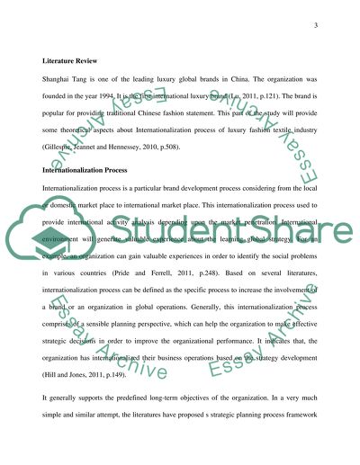 Internationalization of Luxury Fashion Textile Industry