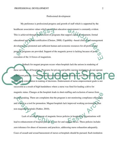 Forces of Magnetism Policies in Hospitals