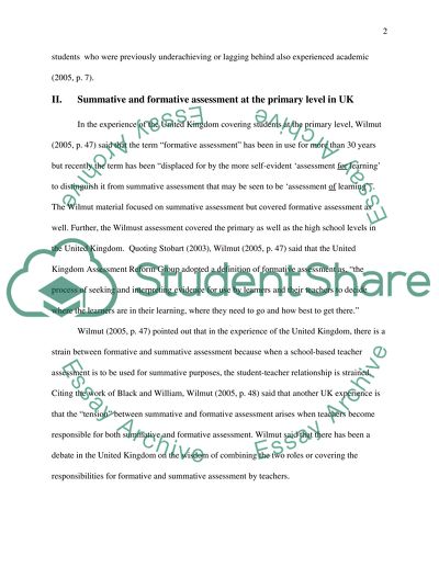 Differences Between Formative and Summative Assessment