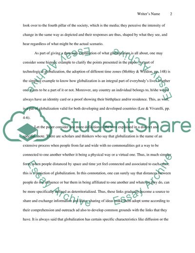 The Effects of Globalization in Developing Countries