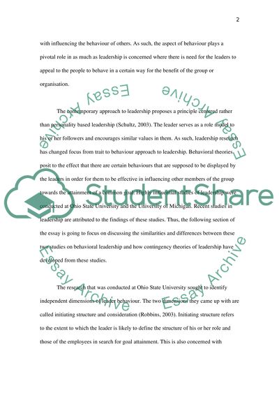 Leadership Theory and Practice