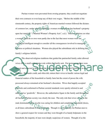 Gender in the Colonial period