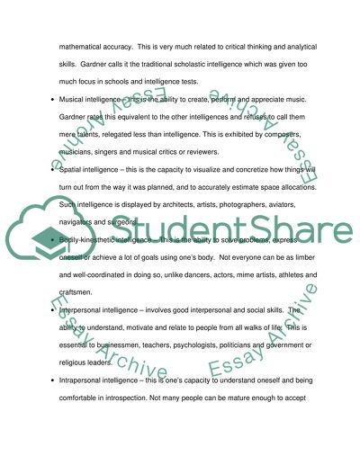 In Defense of Multiple Intelligences