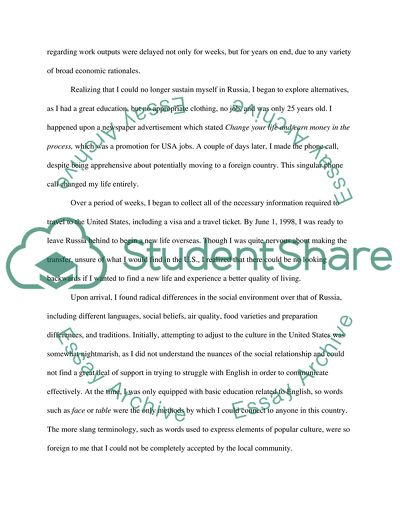 History of my immigration or how I got the new life