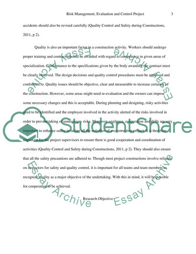 Risk Management: Failures and Defects in Constructions