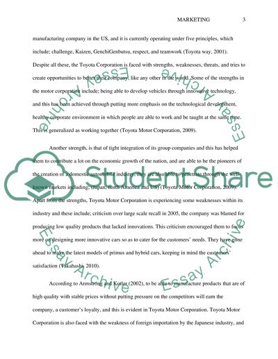 Strategic Management at Toyota Motor Corporation