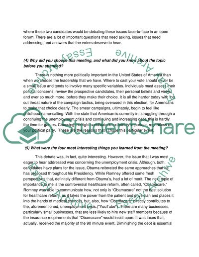 Televised Presidential Debate