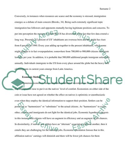 What is the problem with immigration, and how do we solve it