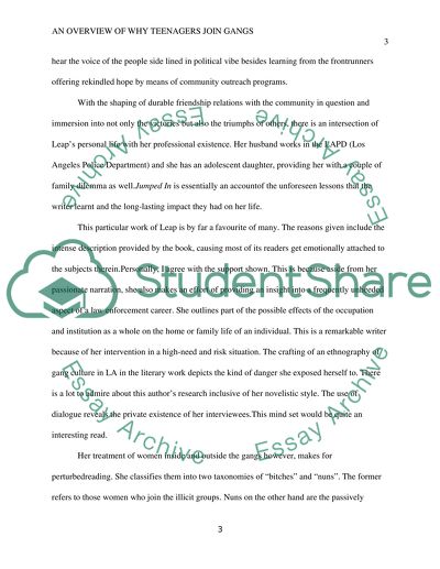 Why Teenagers Join Gangs