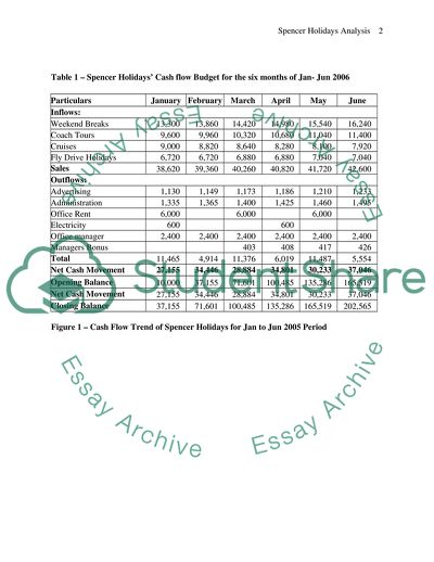 Cash Flow and Information System Implementation for Spencer Holidays