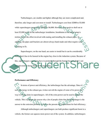 Turbocharger VS Supercharger