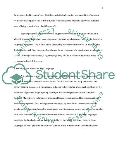 Sign Language in Spain