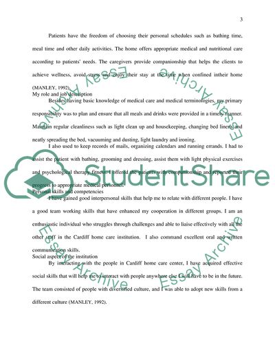 Work-Based Practice: Placement Job