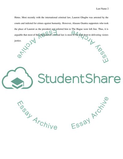 International criminal law (ICC)