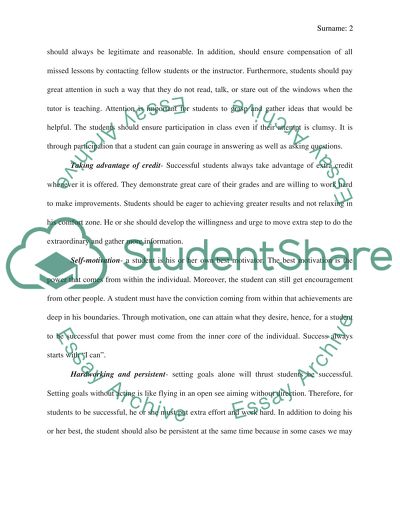 Five key things students should do to be successful