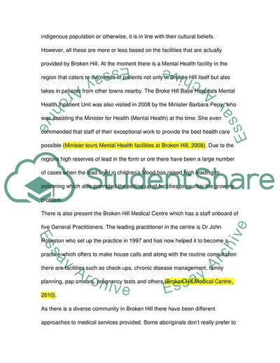 Economy and Social Activity of The Broken Hill Community