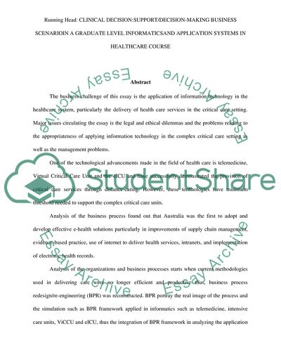Clinical Decision: Decision-Making Systems