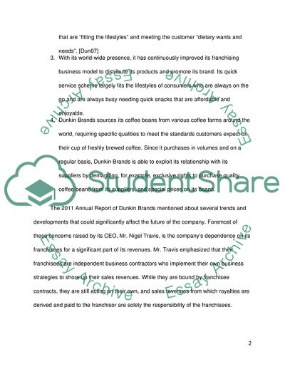 Dunkin Brands, Inc - Financial Ratios, Industry Performance, Cash Flow, Corporate Governance