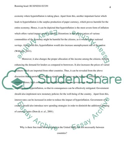 Hyperinflation Impact on Economies