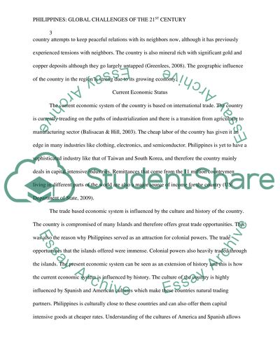 Philippines: Global Challenges of the 21st Century