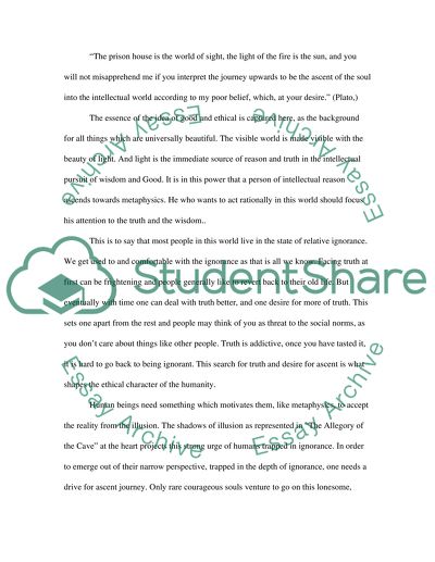 Allegory of The Cave by Plato