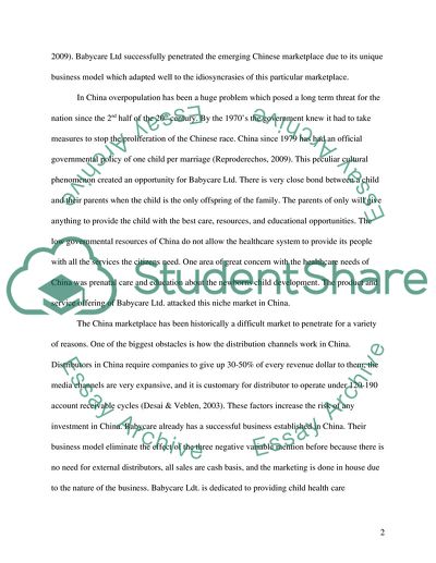 Growing up in China: The Babycare Ltd, a Harvard