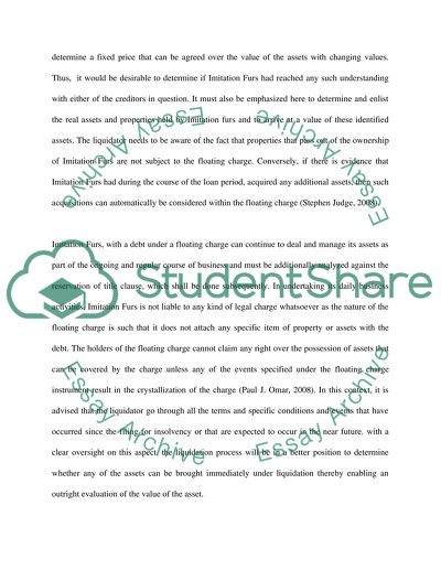 Imitation Furs Ltd and Creditors Easy Bank plc and Finance Co Ltd