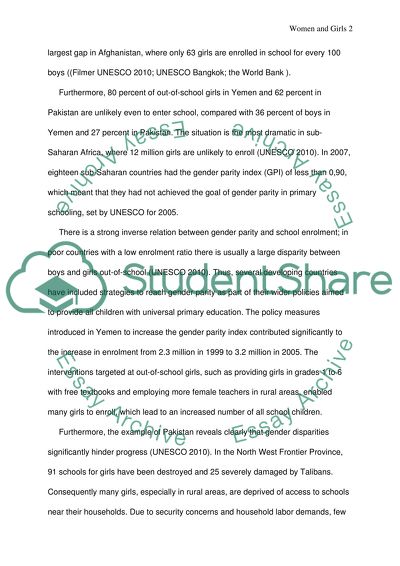 Education of Women and Girls