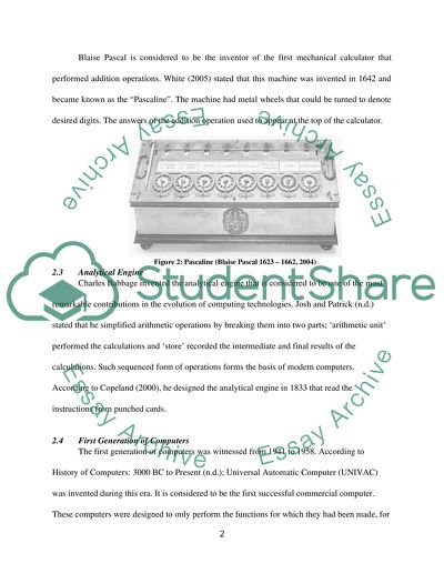 Evolution of Computing Technologies