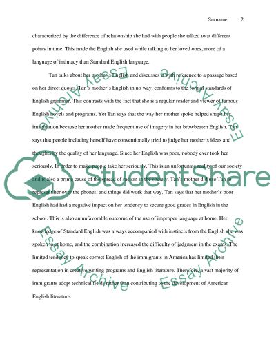 Influence of language