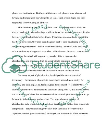 Globalization Has Helped the World in Technology