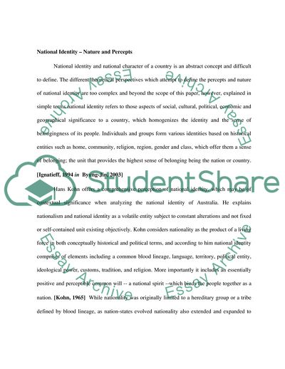 Australias National Identity