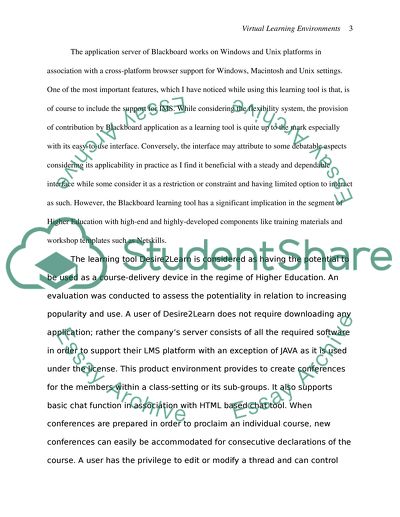 Evaluation and Comparative Studies between Four of VLEs in High Education