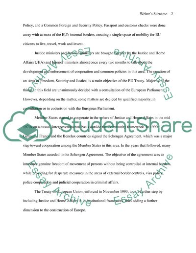 Justice and Home Affairs