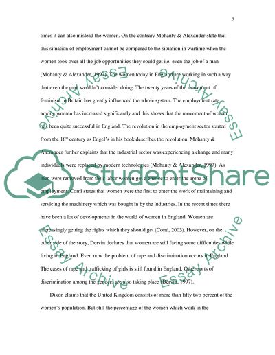 Feminist Movement in England