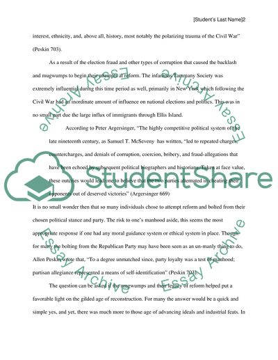 Mugwumps and the Gilded Age