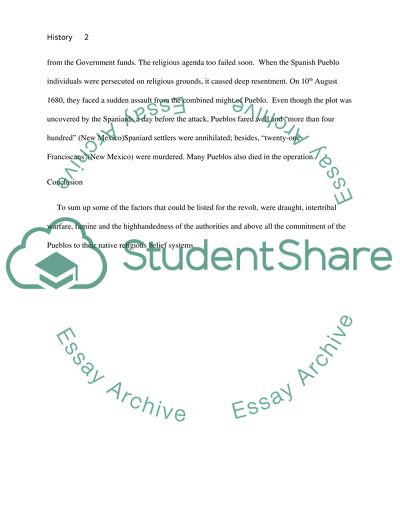 The Pueblo Revolt of 1680