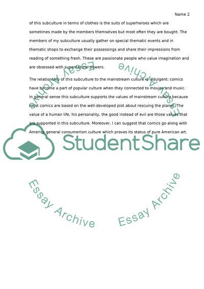 Comics Subculture in America